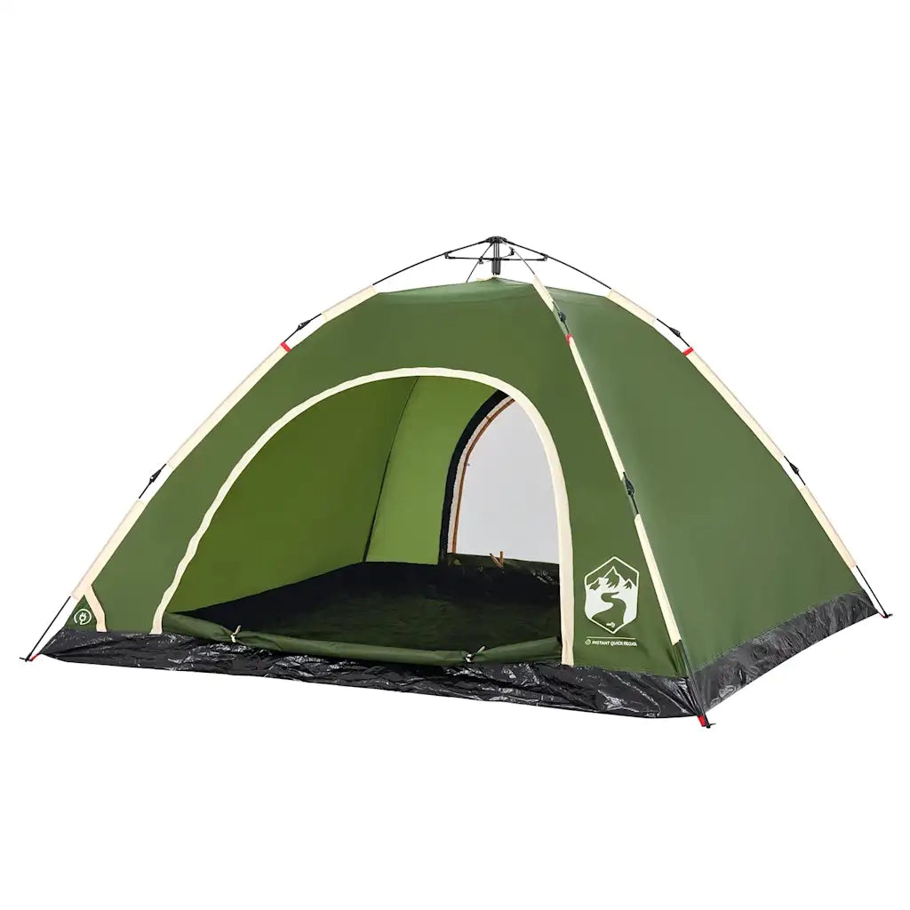 Tenda da Campeggio 5 Persone-Tenda per Escursionismo Verde a Rilascio Rapido