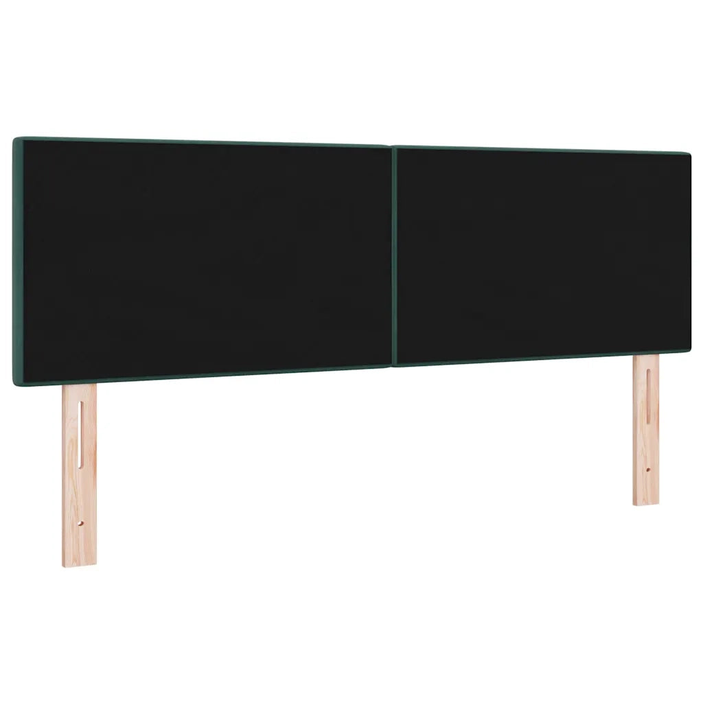 Testiera | Testata LED con strisce LED Verde 144 cm Velluto