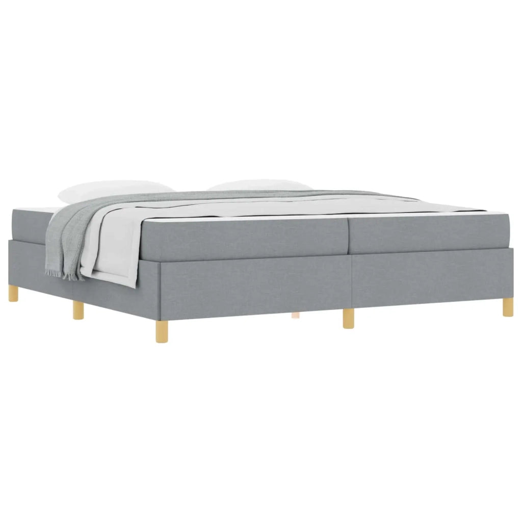 Struttura del letto Grigio chiaro 200 x 200 cm Tessuto 3398962