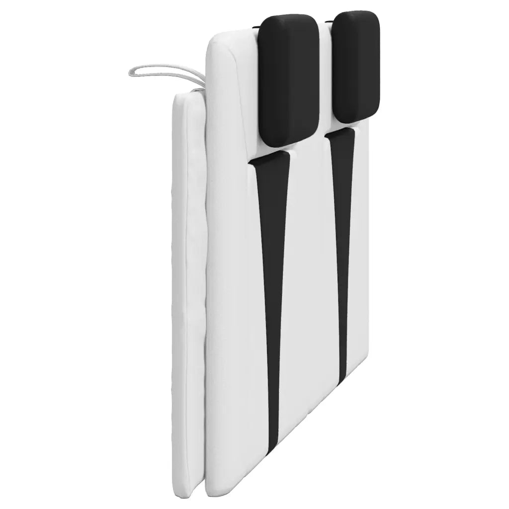 Cuscino Testiera Viana Nero e Bianco 120 cm in Similpelle 374787