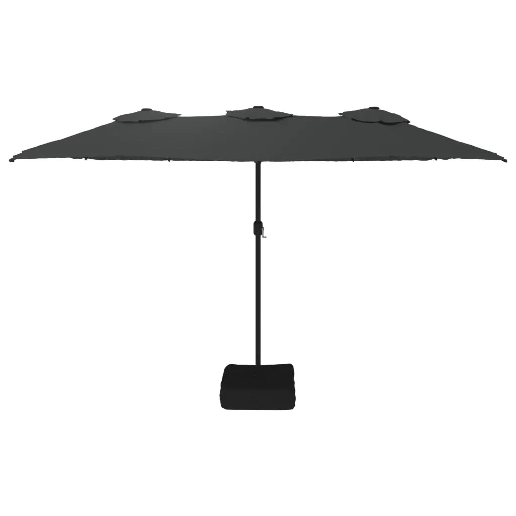 Ombrellone a Doppia Testa Antracite 449x265 cm 362947