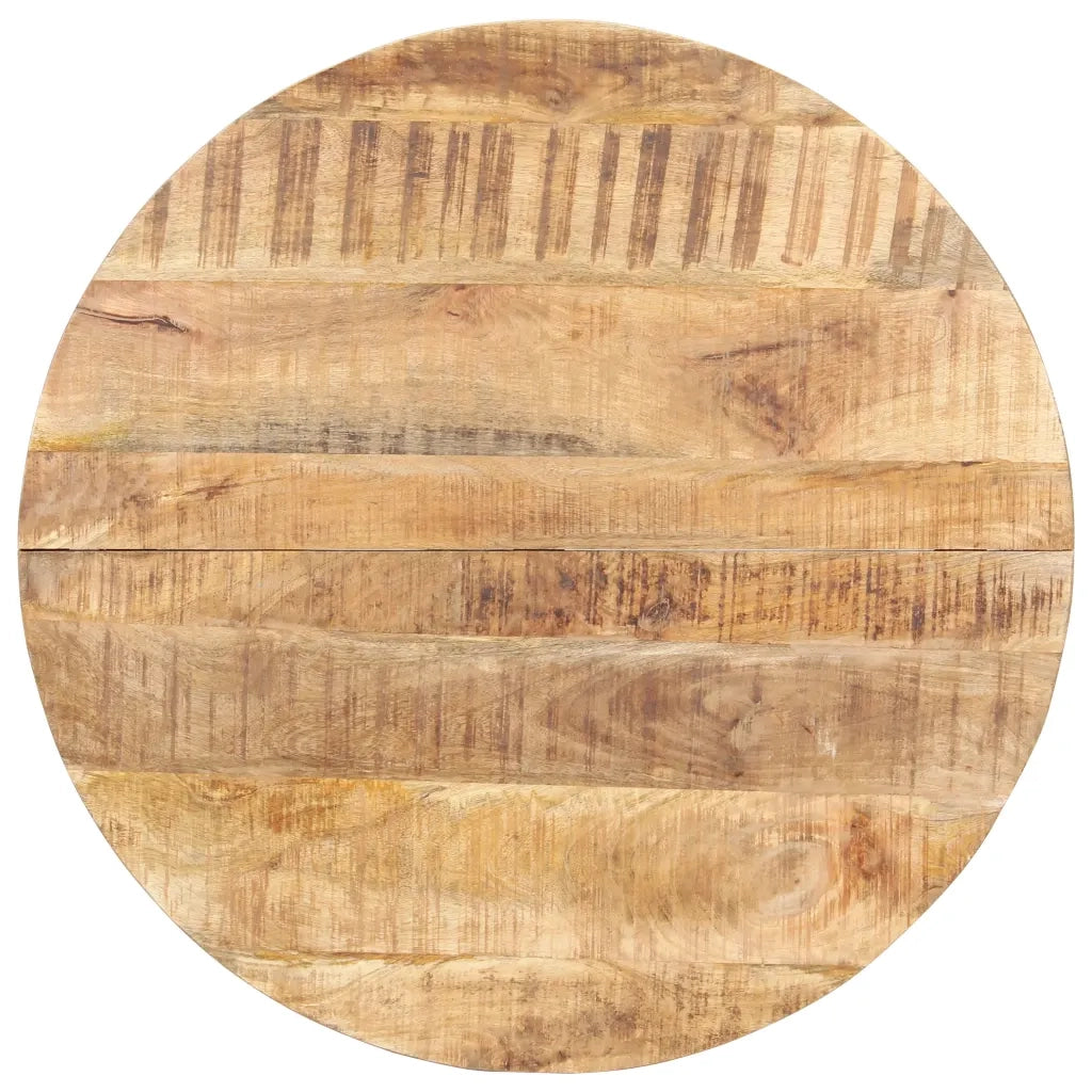 Tavolo da Pranzo 80 cm in Legno di Mango Grezzo 320483
