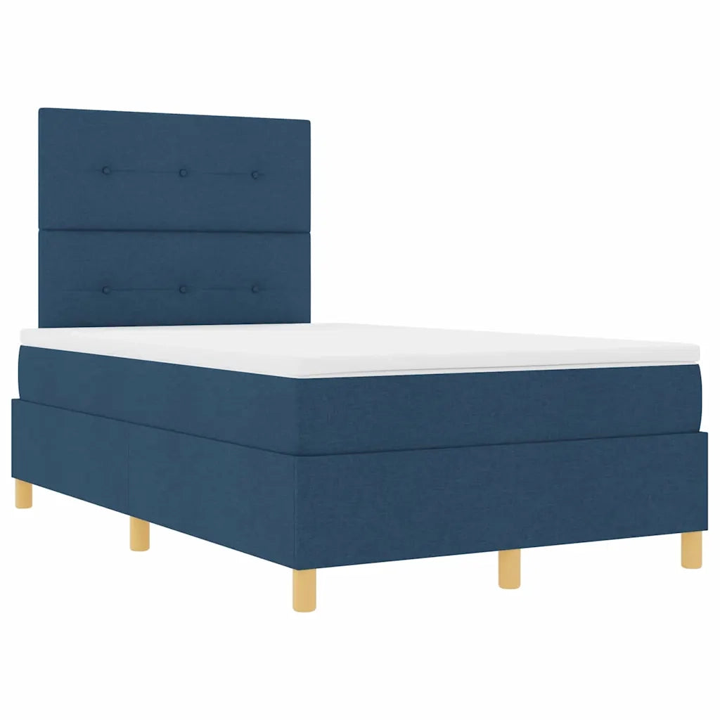 Letto a molle con materasso Blu 120 x 200 cm Tessuto 3339615