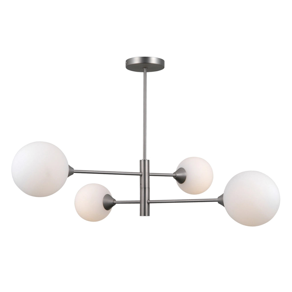 Plafoniera Evora moderna nichel satinato 4xG9 Italux