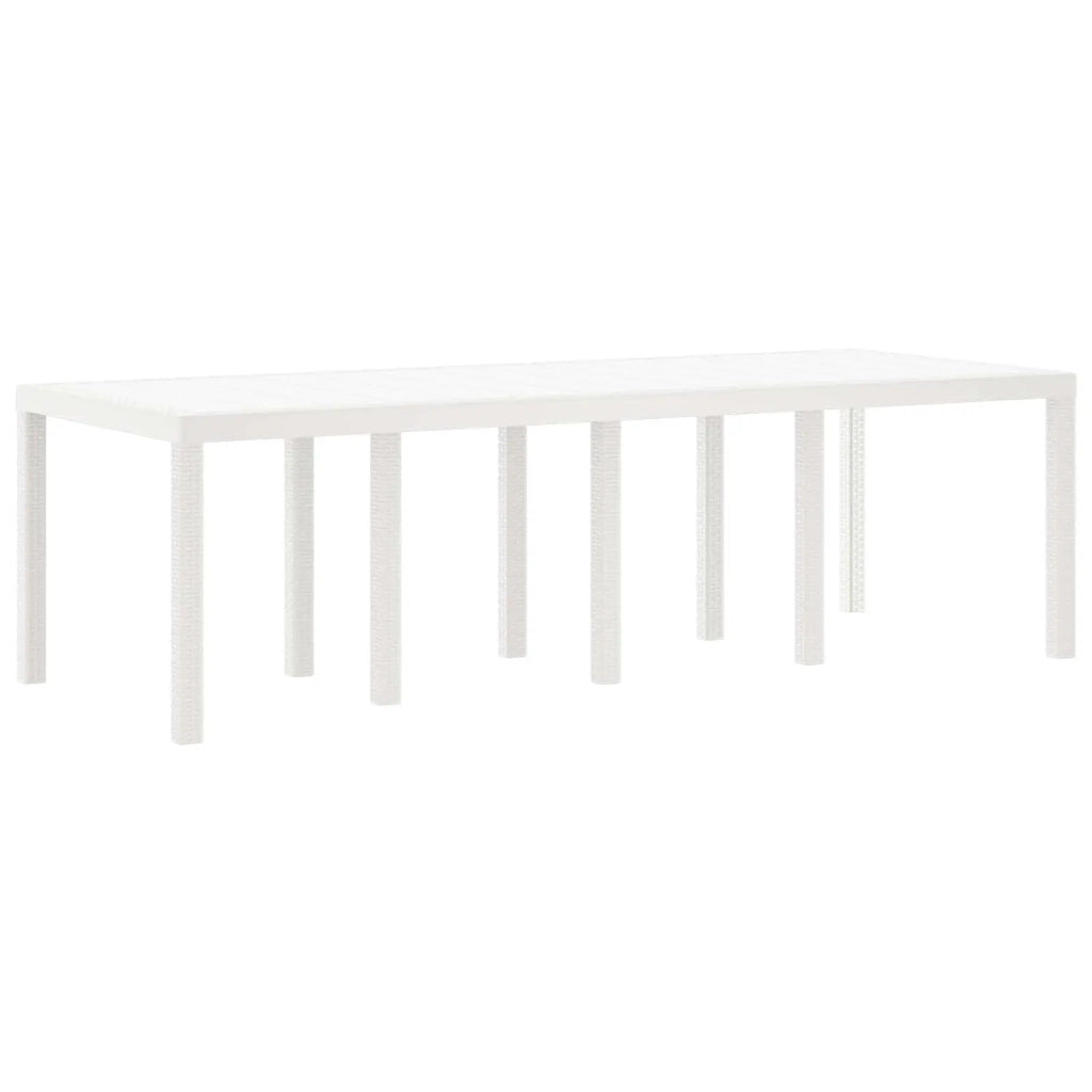 Set da Pranzo per Giardino 11 pcs Bianco Polipropilene 3378602