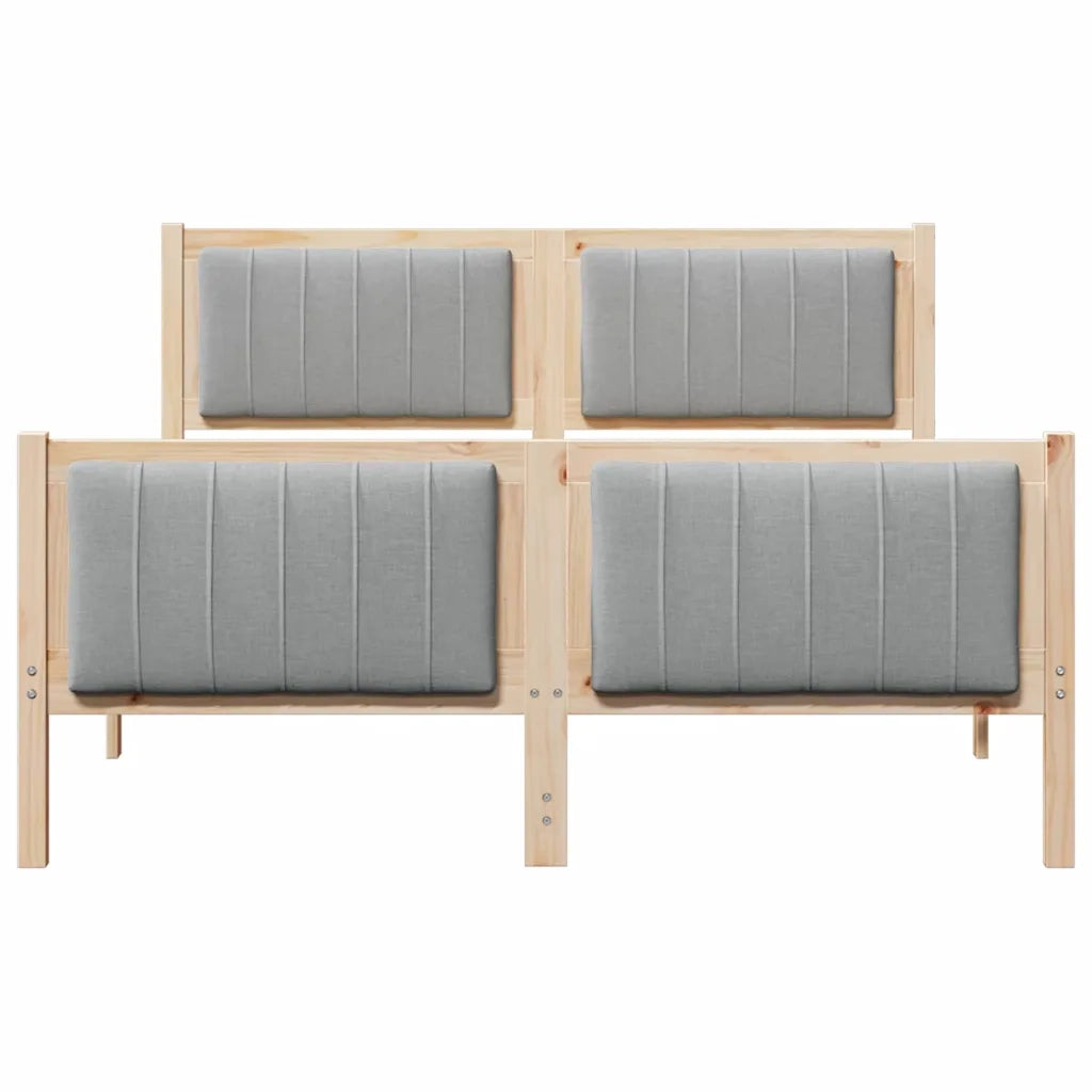 Struttura del Letto Marrone e grigio chiaro 135 x 190 cm 878479