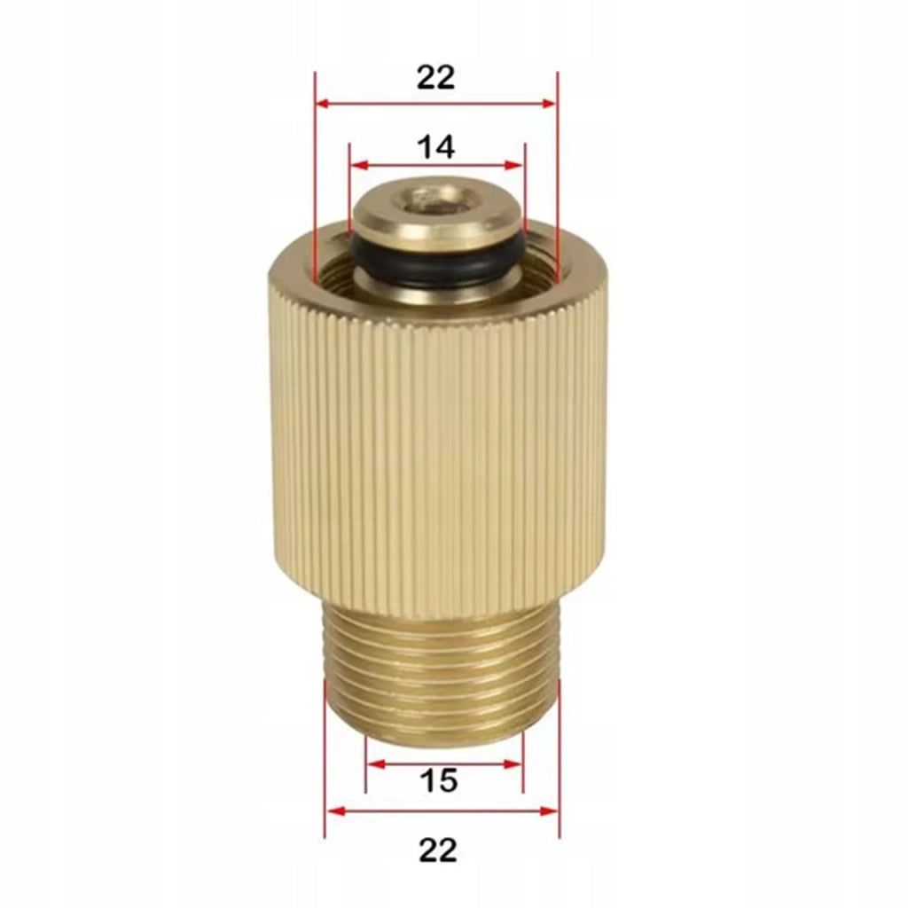 Adattatore M22 in Ottone – Riduzione Filettatura Interna ed Esterna