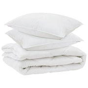 Piumone | Duvet per tutte le stagioni 3 pz Bianco Microfibra
