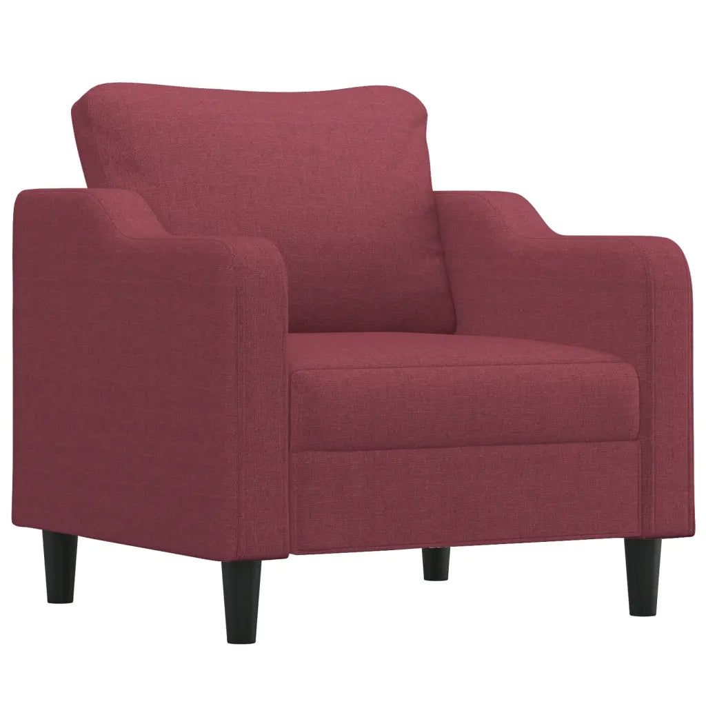 Poltrona | Sedia Relax Rosso Vino 60 cm in Tessuto