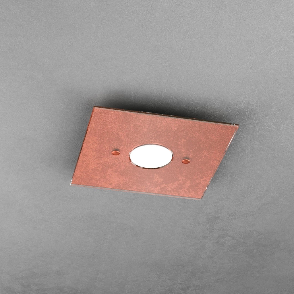PATH PLAFONIERA 1 LUCE FOGLIA RAME 1141-PL1-FR