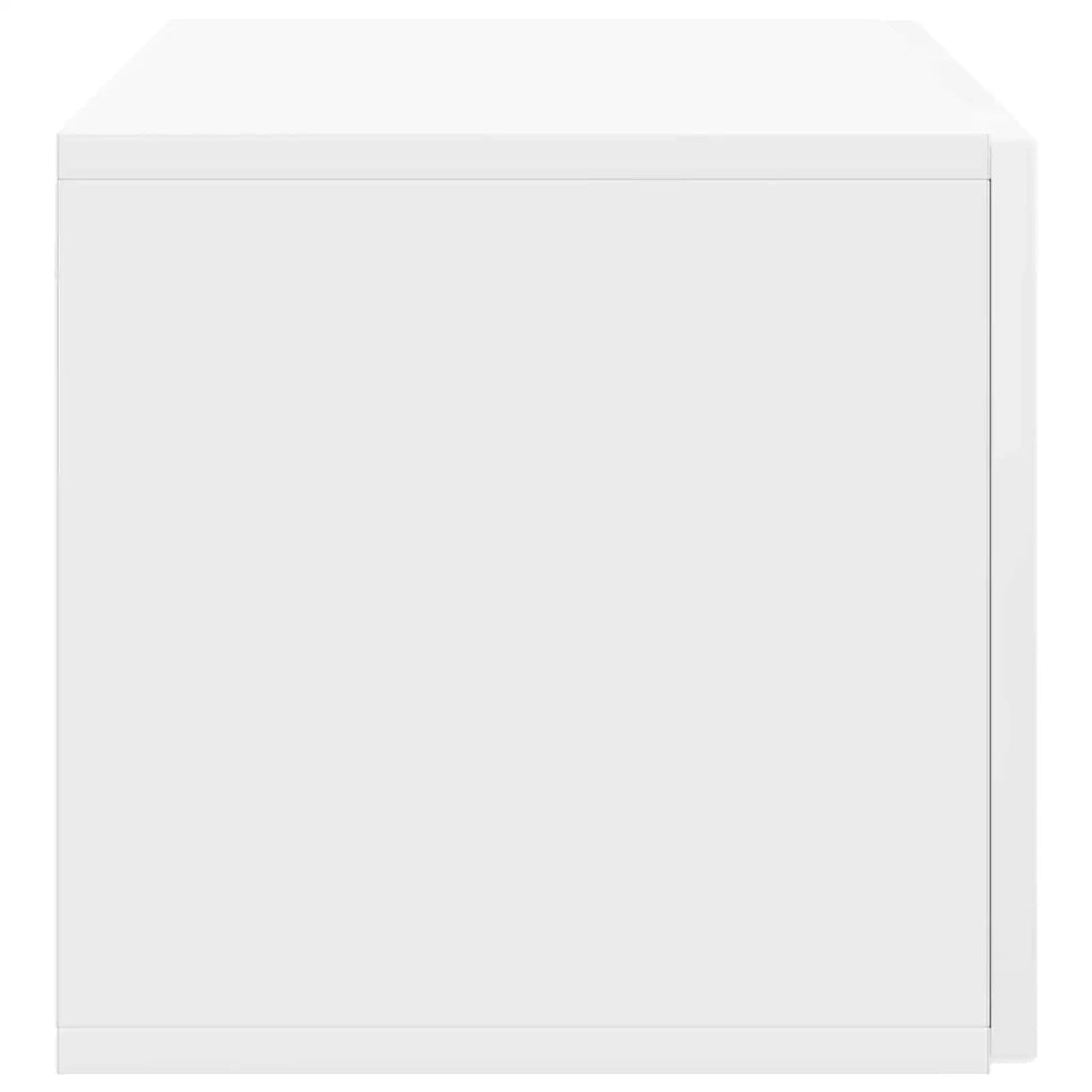 Mobile Porta TV da Muro-Credenza per TV sospesa Bianco Lucido 78,5 x 31 x 30 cm 942376