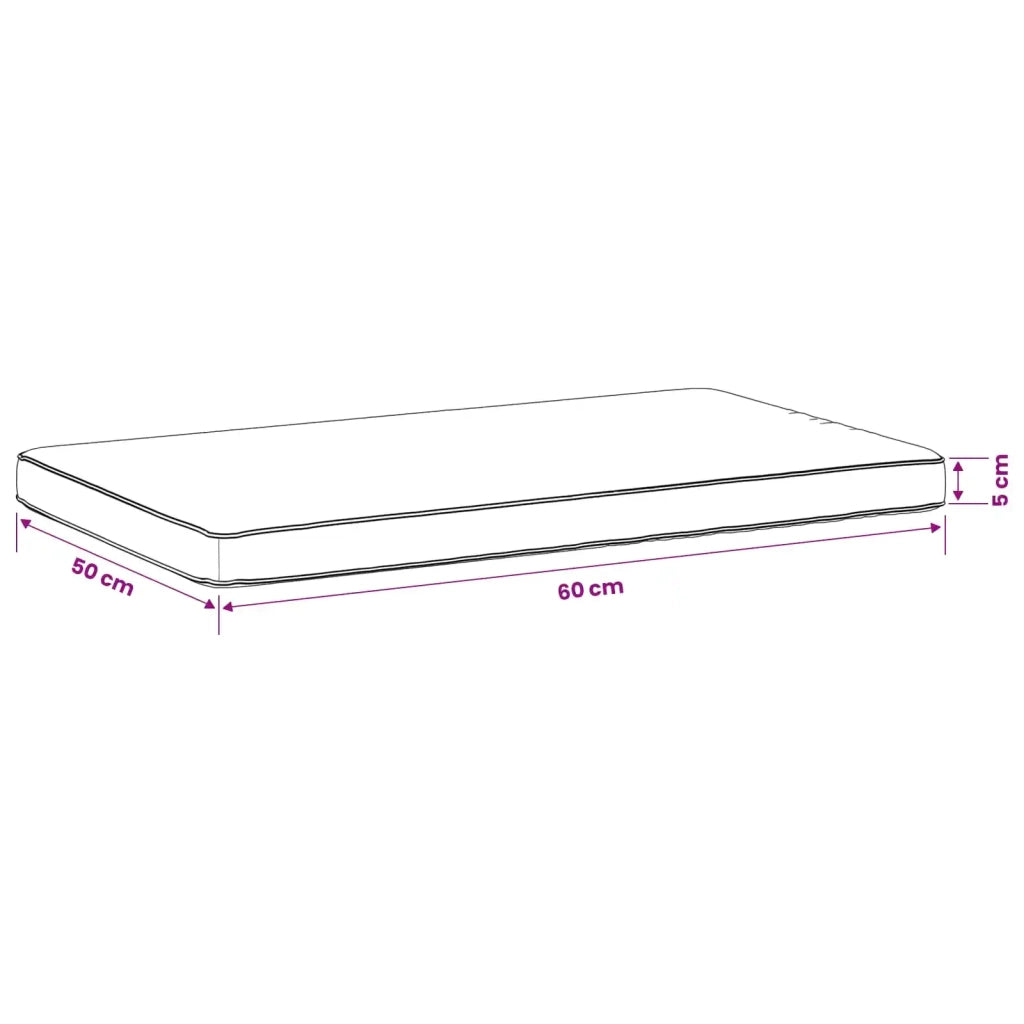 Cuscino per Panchina a 1 Pezzo VUGHT 100% Poliestere Nero 951662
