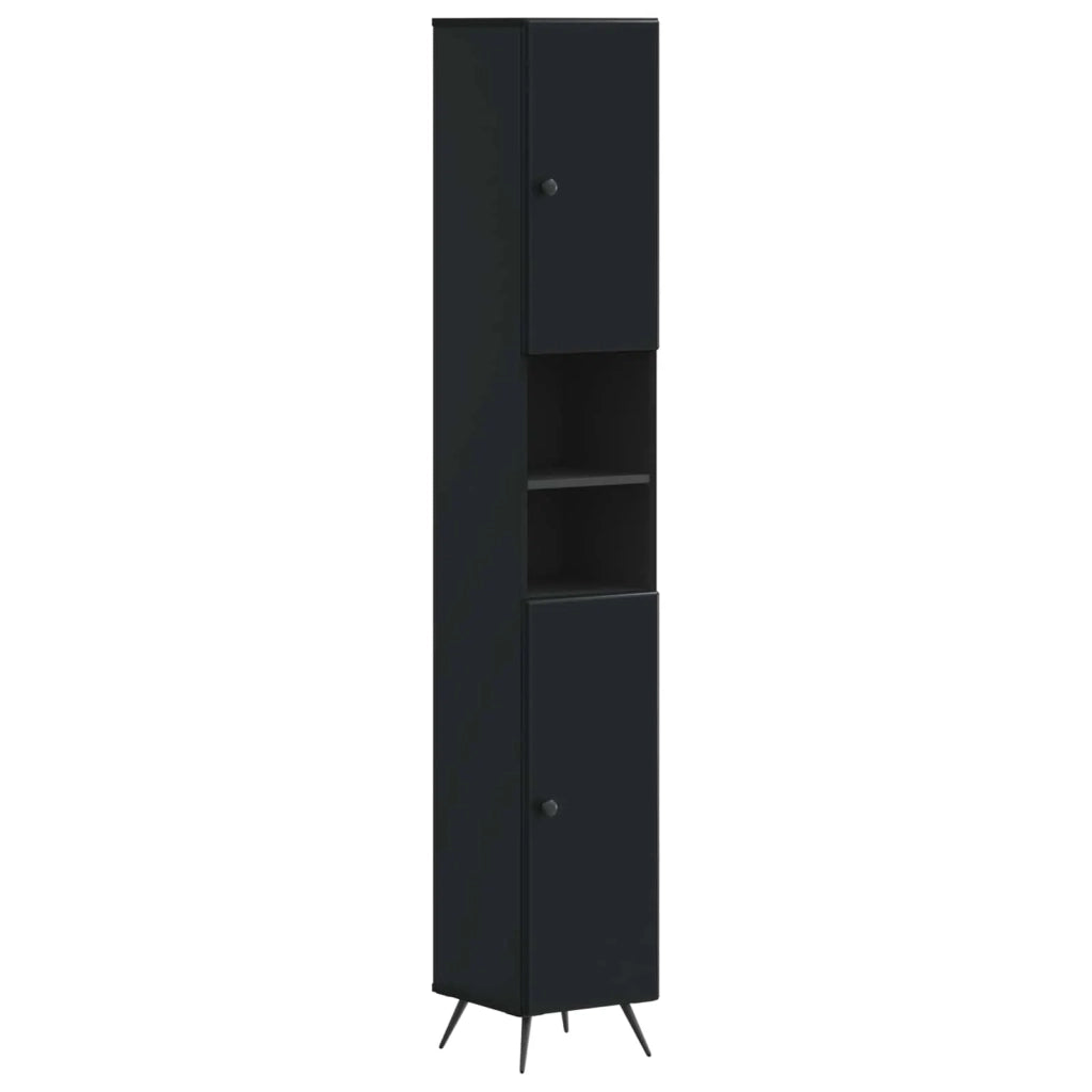Set di Mobili da Bagno da 4 Pezzi BREDA Nero 3417964