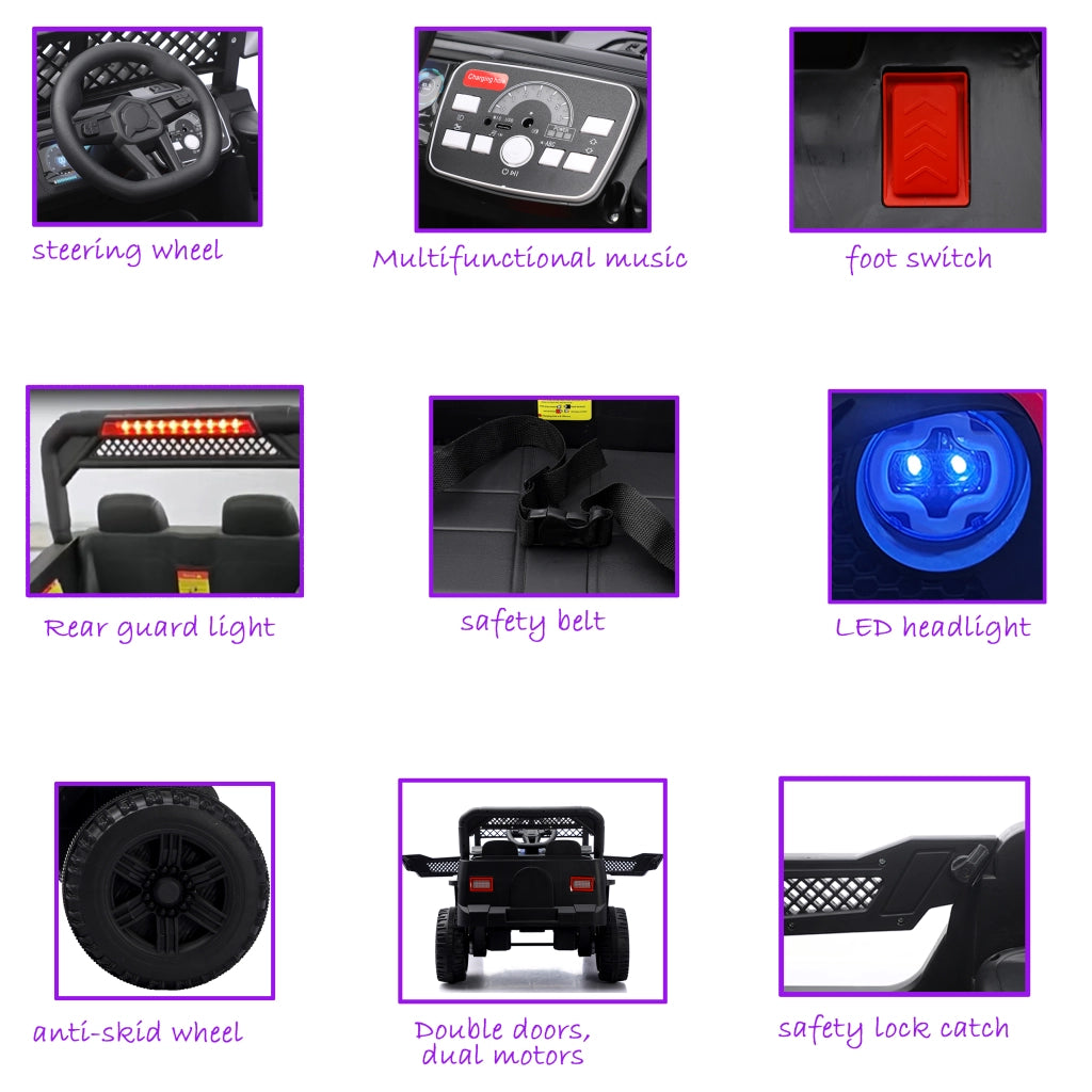 Auto elettrica per bambini con telecomando ¨C Xylo ¨C Rosso