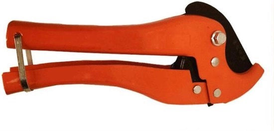 Taglierino a rilascio rapido per tubi PVC - Rilascio rapido - Taglierino a ratcheting - Accessorio per idraulici - Adatto per tubi PVC - Vinile - Facile da utilizzare - Blu