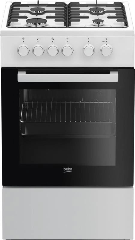 BEKO CUCINA A GAS 4 FUOCHI FORNO ELETTRICO 50X60 CM CLASSE A BIANCO FSS52020DW