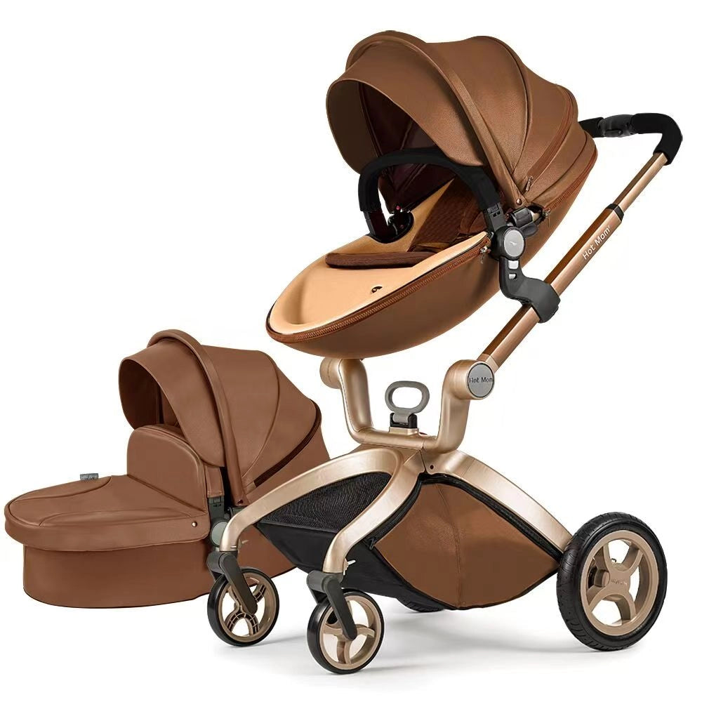 Passeggino 2in1 ¨C Minimal ¨C Coffee, Alu-Rahmen, Gummireifen