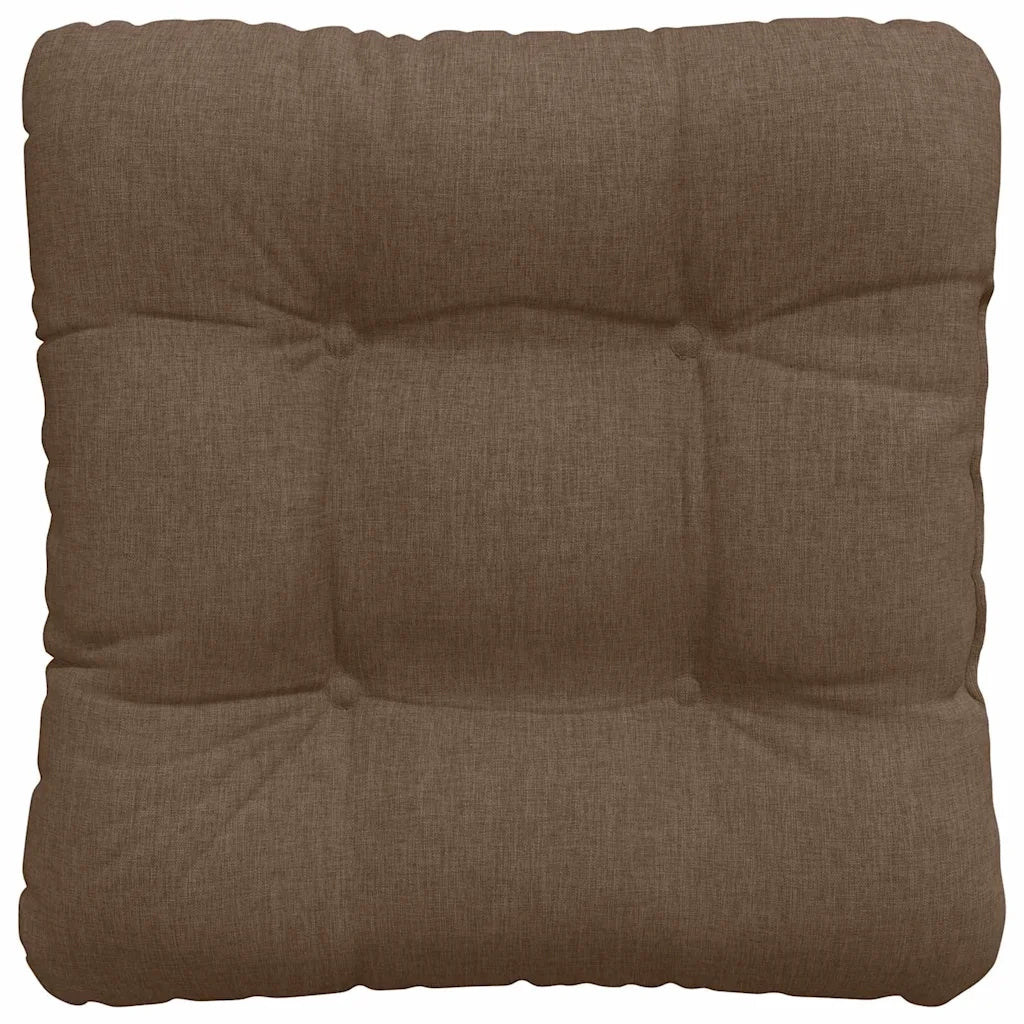 Cuscini per Seduta 4 pcs Marrone 40 x 40 x 12 cm Tessuto 42015064