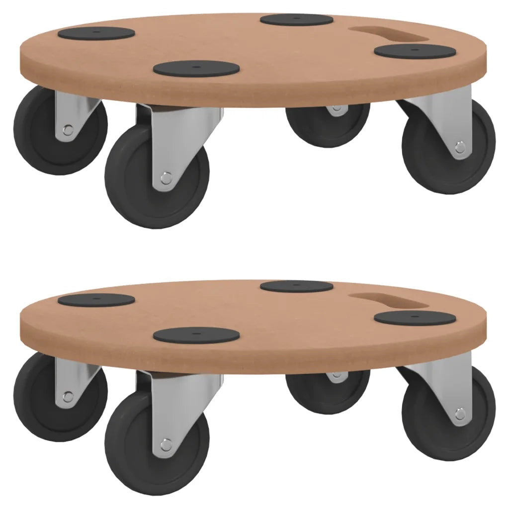 Pedane 2 pz Rotonde in Legno Multistrato CFW8536662