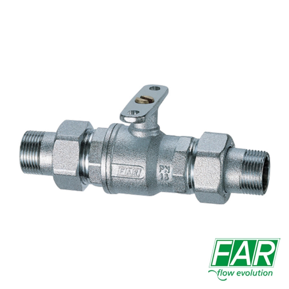 Valvola Di Zona 2 Vie 1-1/4" Motorizzabile FAR 3015 Attacco M/M