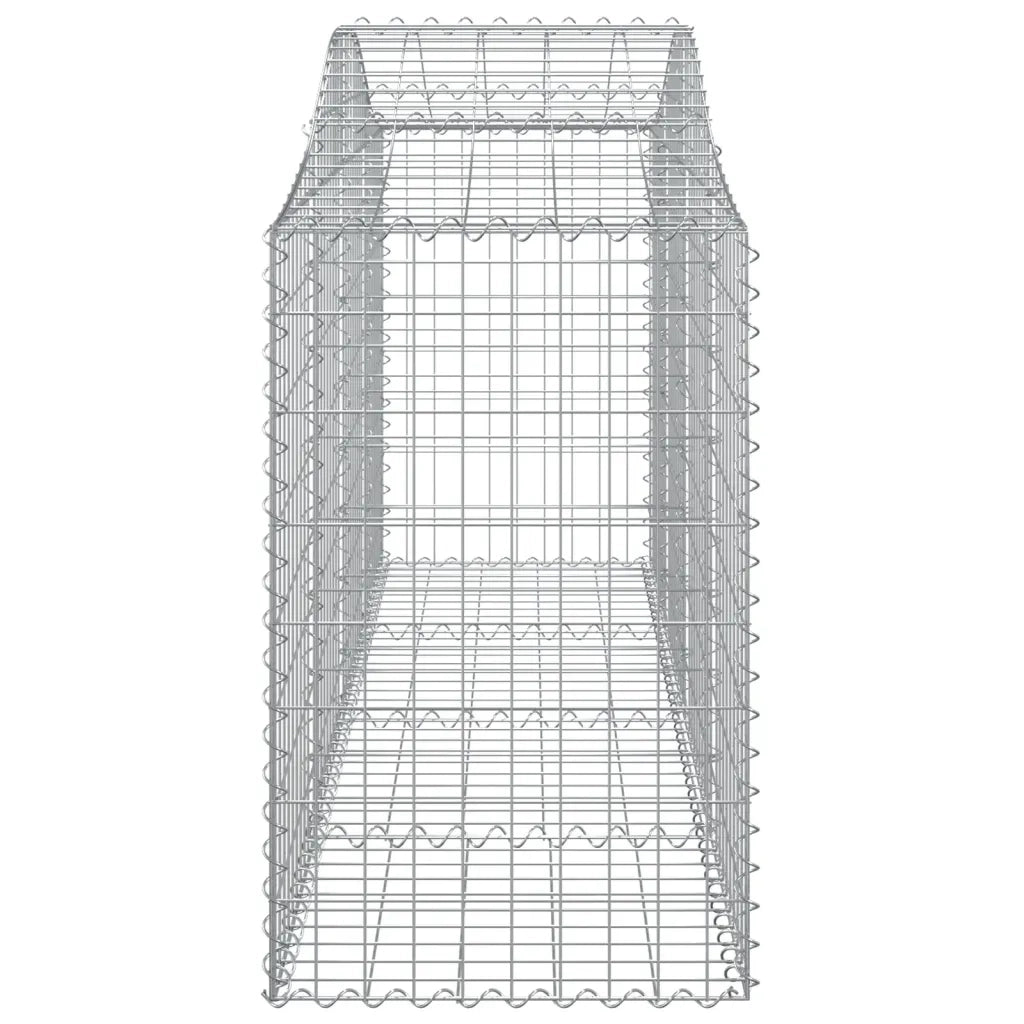 Cesto Gabbione ad Arco 200x50x80/100 cm Ferro Zincato 153394