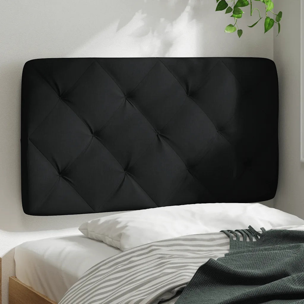 Cuscino Testiera-Cuscino per Testiera Nero 90 cm in Tessuto