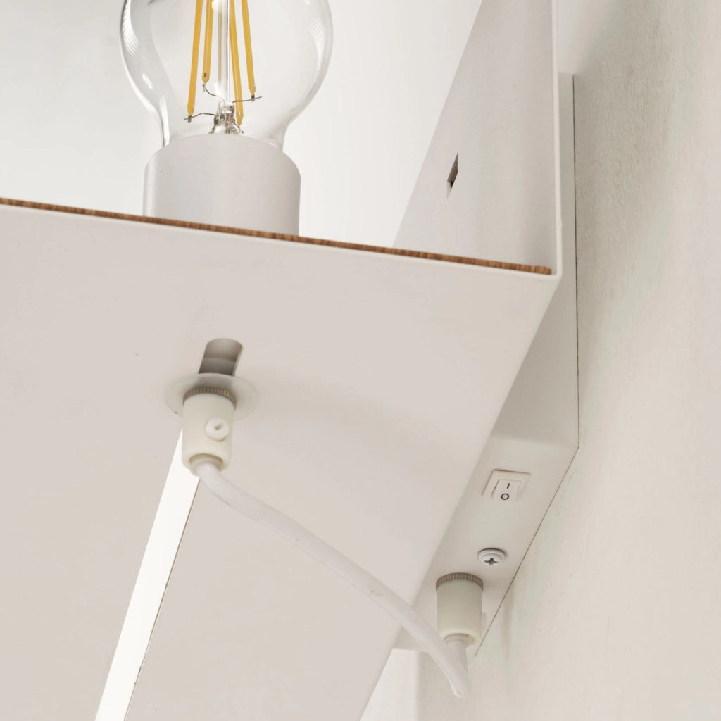 Applique con usb IVORY bianco