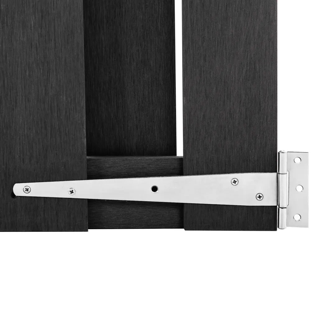 Cancello da Giardino in WPC 100x60 cm Grigio 49081