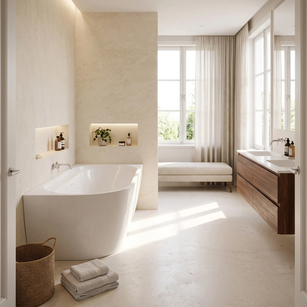 Vasca Bagno Rea Marion Right 170cm Copritappo bianco