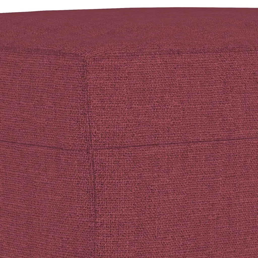 Set di Divani 4 pz con Cuscini Rosso Vino in Tessuto 3202068