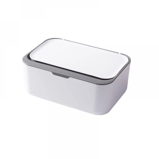 Scatola con coperchio per tessuti, scatola impermeabile a stoffa e acqua per asciugamani umidi, contenitore per tessuti, scatola per carta igienica
