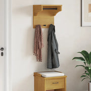 Appendiabiti da Parete SANDNES 43x30x42 cm in Legno di Pino 4010455