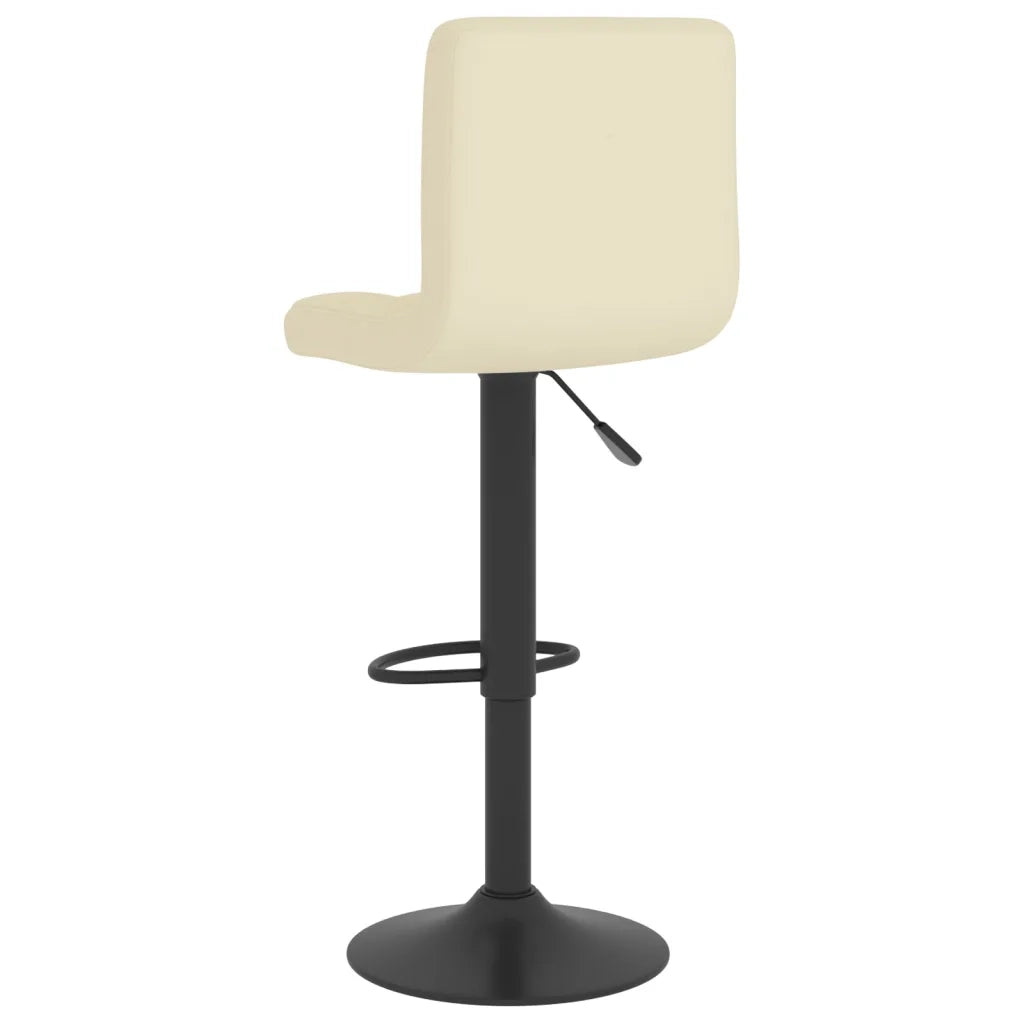 Sgabelli da Bar 2 pz Crema in Tessuto 334284