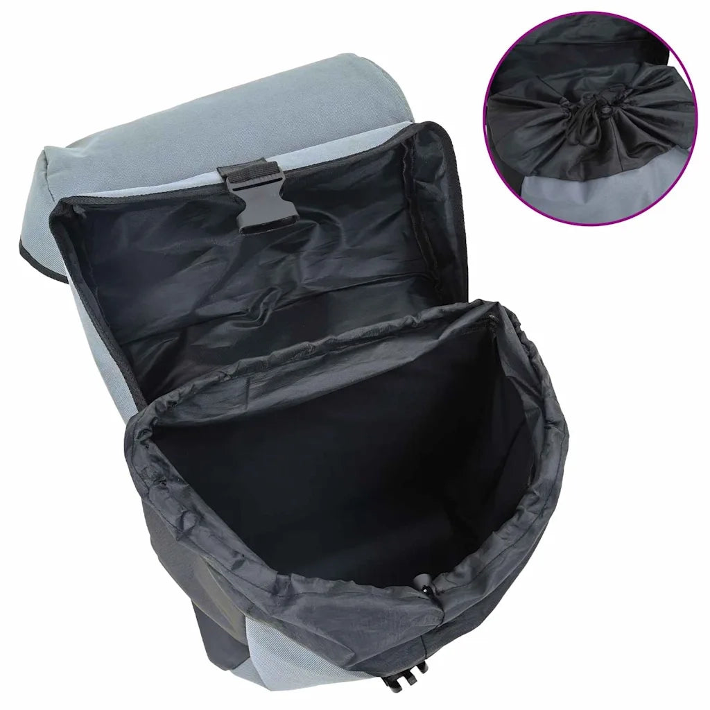 Borsa per biciclette Grigio e Nero 31.5 x 15.5 x 40 cm 42008089
