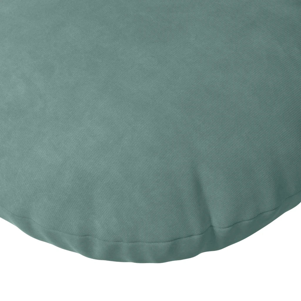 Cuscini per Seduta 2 pcs Verde Mare Ø30 x 13 cm Velluto 42014110