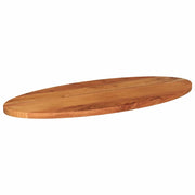 Piano Tavolo 120x50x3,8 cm Ovale in Legno Massello di Acacia 370814