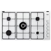 De'Longhi BL59DD Piano cottura a Gas 90 cm 5 Fuochi Da Incasso 1 Bruciatore Ultrarapido Doppia Corona colore Bianco