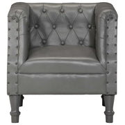 Poltrona Grigia in Vera Pelle 286591