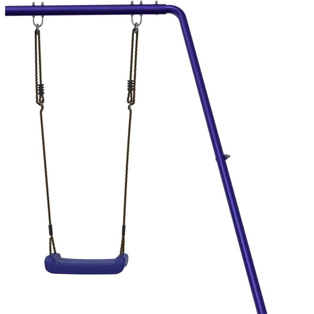 Area giochi all'aperto con altalene scivolo e robuste strutture per arrampicarsi giochi da giardino 246 x 349 x 207 cm legno di pino impregnato 02_0005023