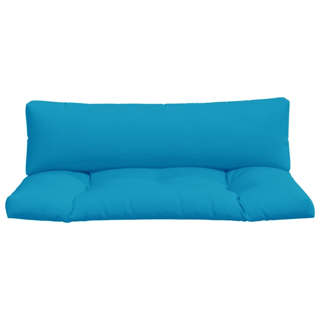 Cuscini per Pallet 2 pz Azzurro in Tessuto 360926