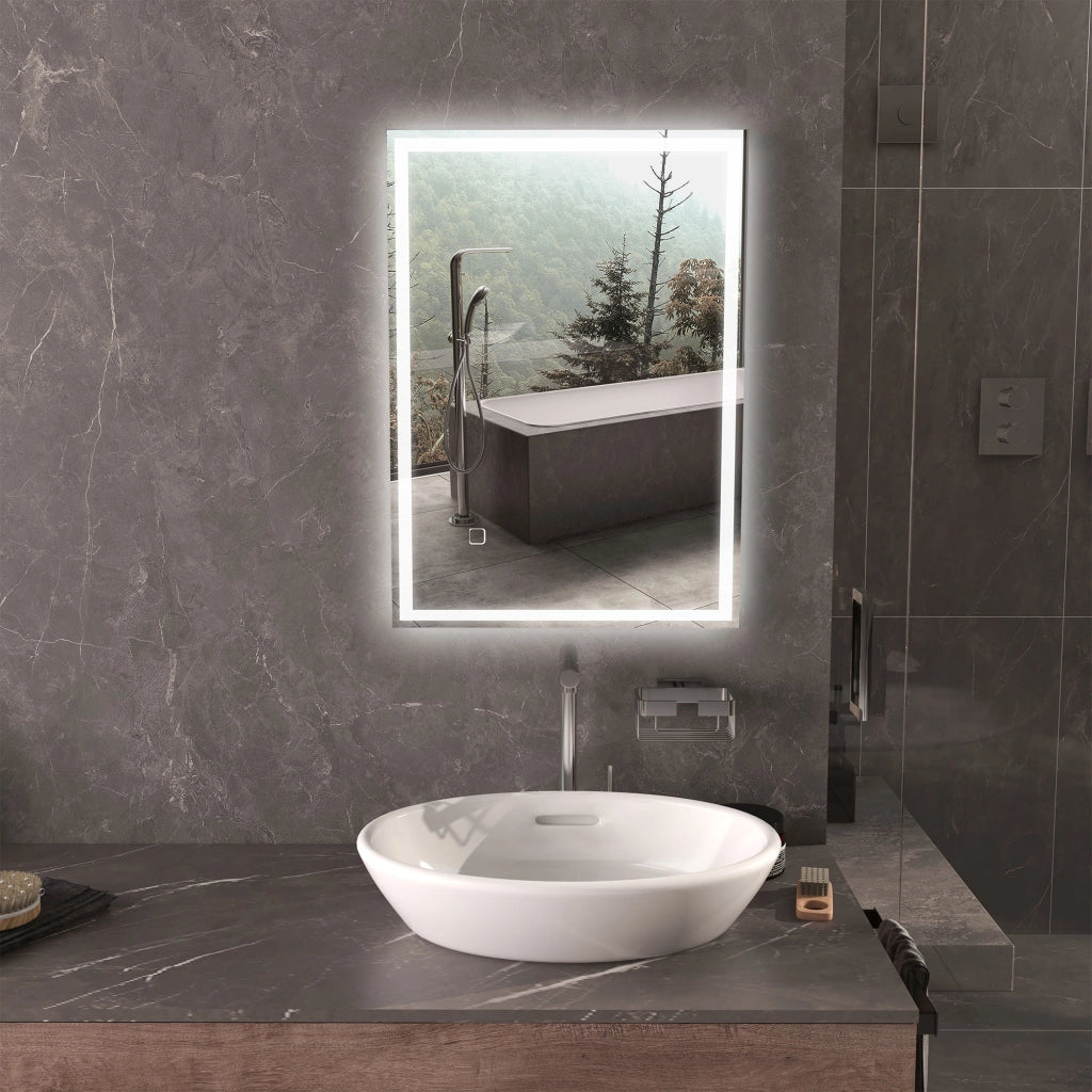 Specchio da Bagno con LED ¨C Minimal ¨C Bianco
