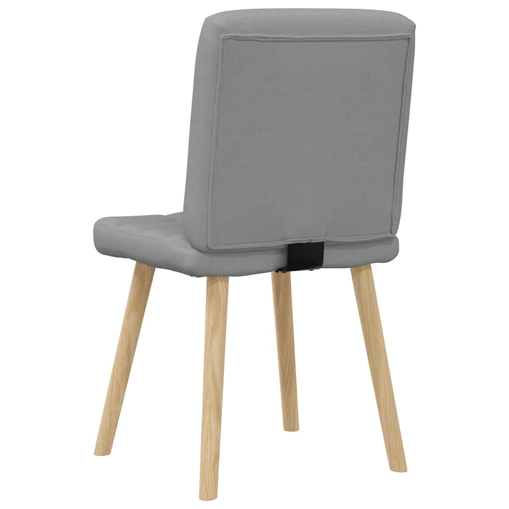 Sedie da Pranzo 2 pz Grigio Chiaro in Tessuto 4101091