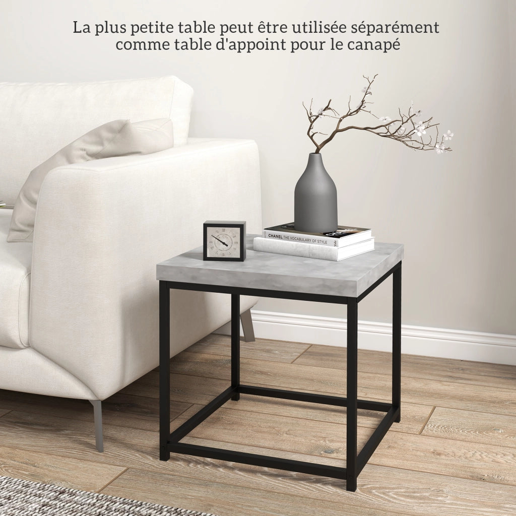 Tavolino da salotto ¨C Minimal ¨C Grigio 40x40x40 cm