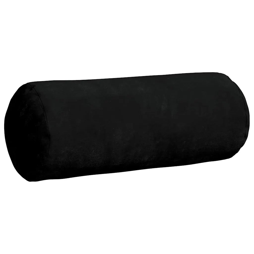 Cuscini a rullo 2 pcs Nero Ø 15 x 40 cm Tessuto in Microfibra 42014300