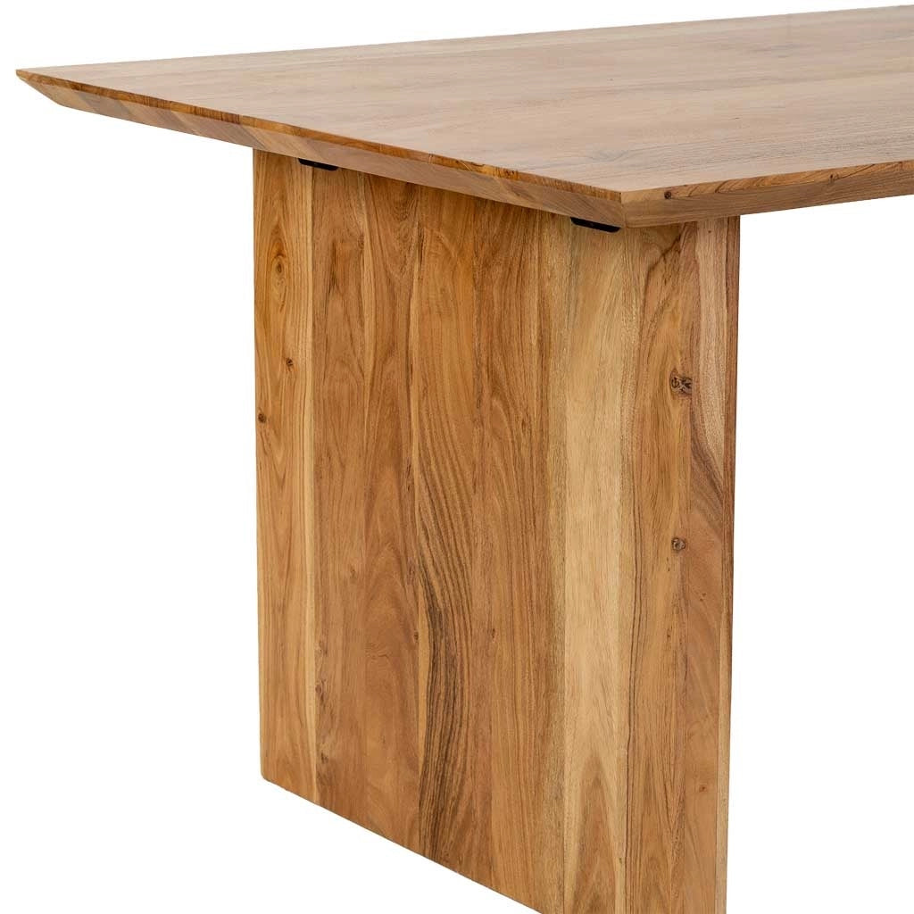 Tavolo da pranzo in legno marrone 200x100x76h cm