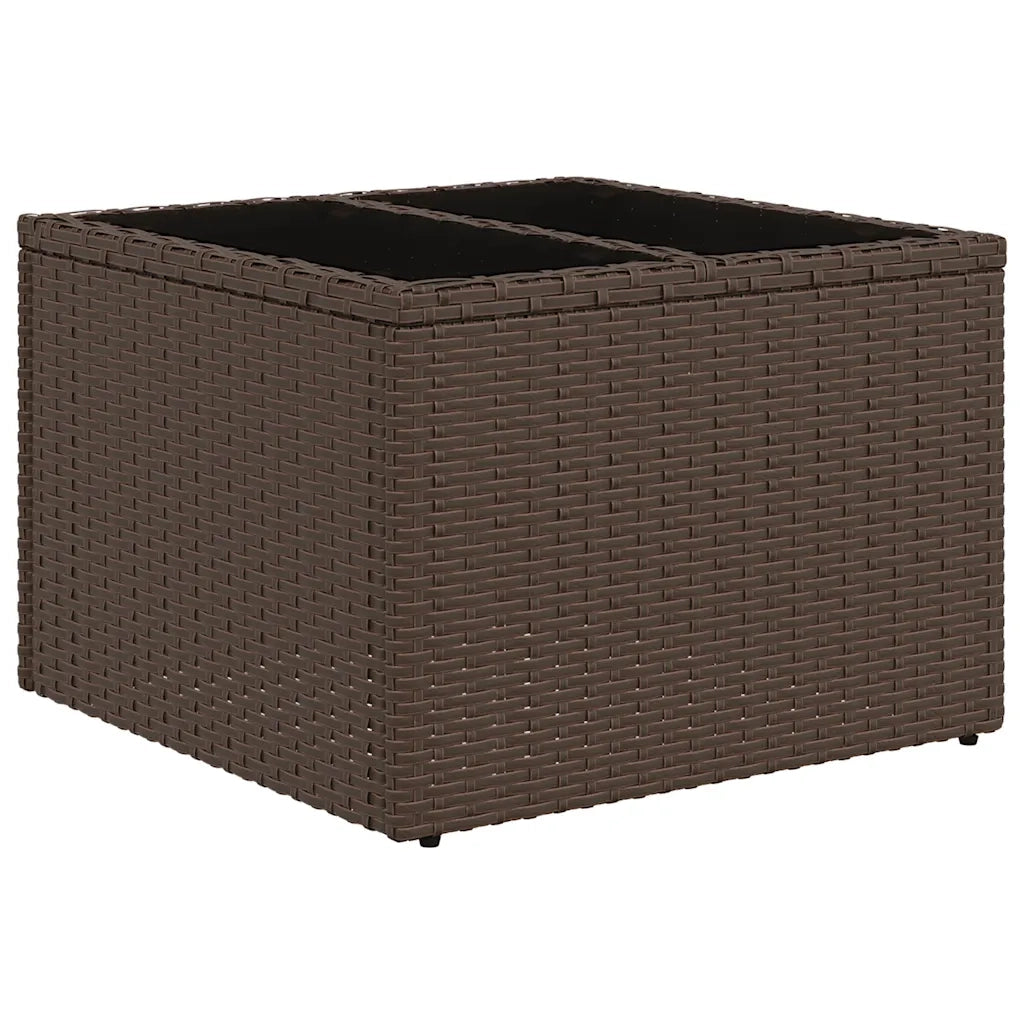 Set Divani da Giardino 12 pz con Cuscini Marrone in Polyrattan 3217893