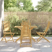 Set da Pranzo da Giardino 5 pz in Bambù
