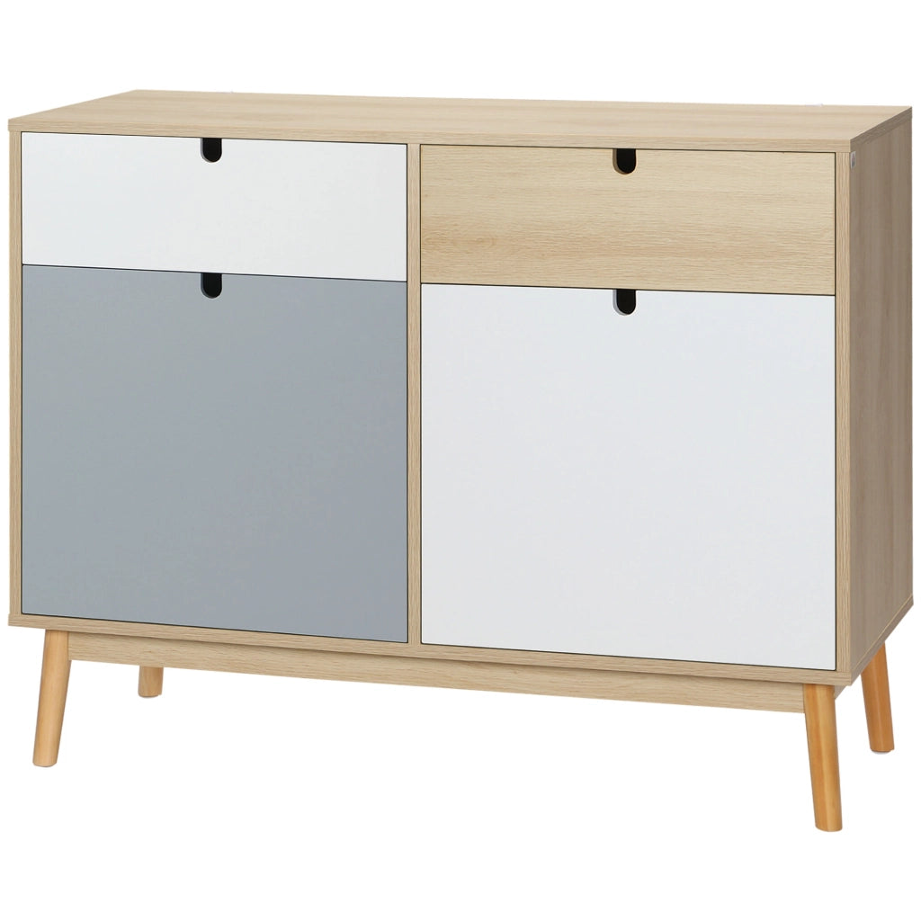 Armadio Battente con Cassetti ¨C zephmum ¨C Multicolore 100x40x79.5cm