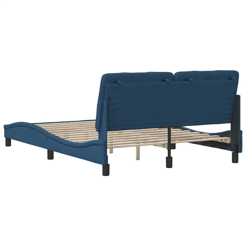 Giroletto senza Materasso Blu 140x190 cm in Tessuto 3310600