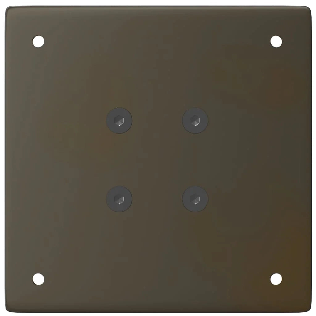Set di 4 gambe per tavolo consolle in acciaio 72-74 cm con piedini regolabili stile moderno acciaio naturale 02_0056768